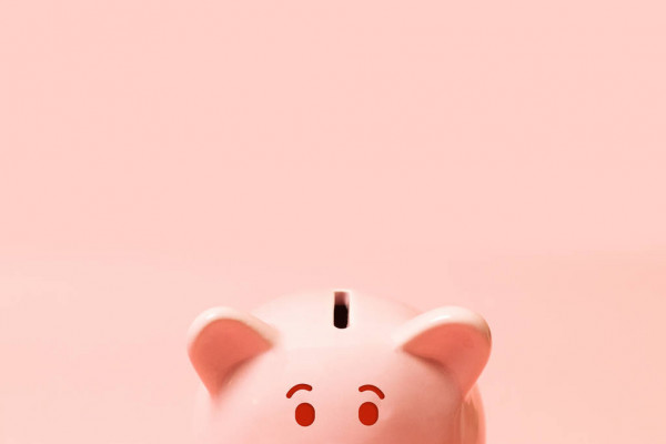 ピンク豚の貯金箱